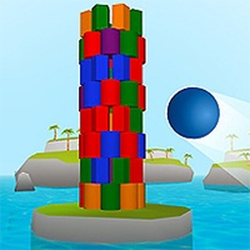 Island Block Stack 3D