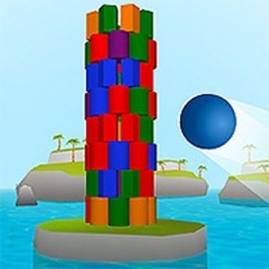 Island Block Stack 3D