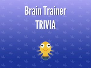 Brain Trainer Trivia Online Quiz Game