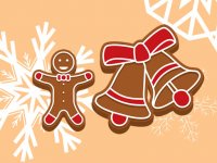Gingerbread Man Coloring Puzzle