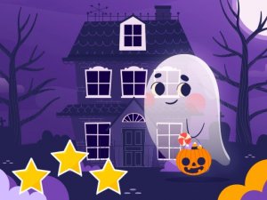 Halloween Hidden Stars Puzzle Game