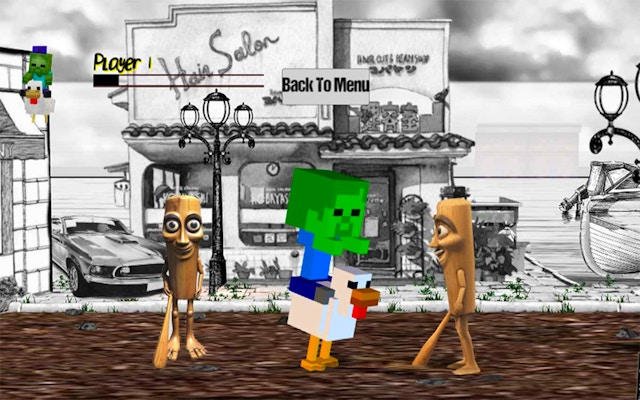 Chicken Jockey: Tung Tung Sahur Fight - Family-Friendly Arcade Brawler