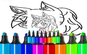 Wolf Girl Coloring Art Game