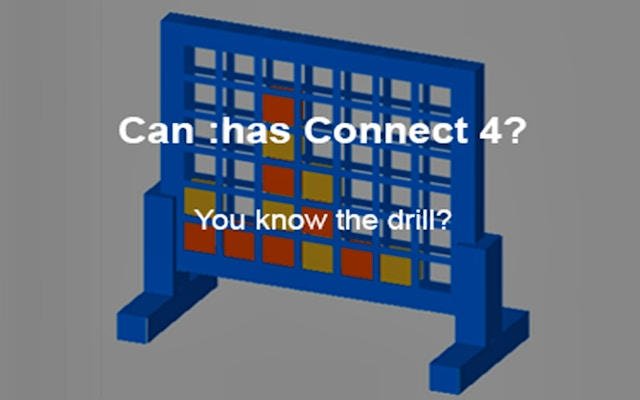 Can Has Connect 4 Strategy Board Game