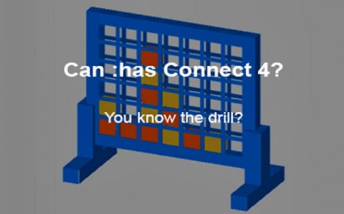Can Has Connect 4 Strategy Board Game