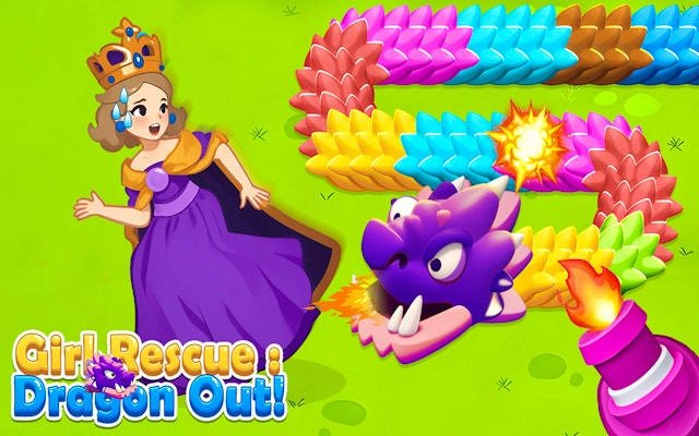 Girl Rescue: Dragon Out - Color Match Puzzle Adventure