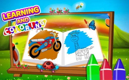 Learning and Coloring For Kids: Educational Games