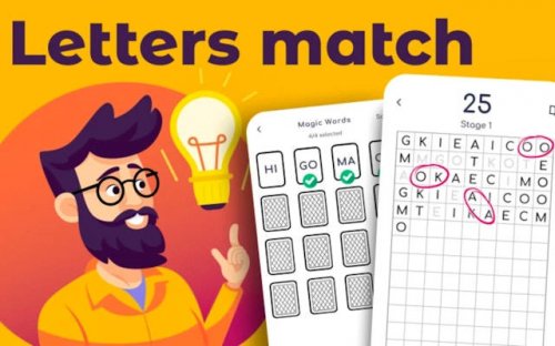 Letters Match - Word Puzzle Game