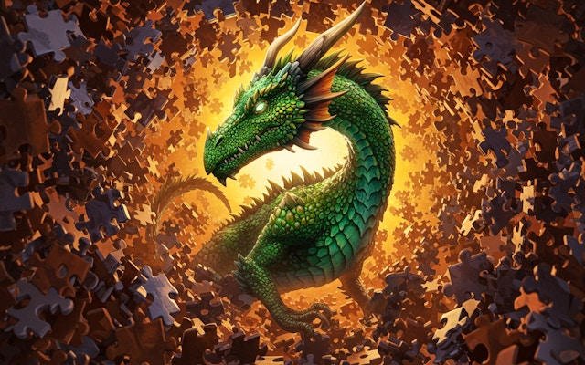Realistic Dragon Jigsaw Puzzle Game